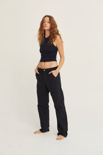 Asher Ruby Muscle Tee - True Black