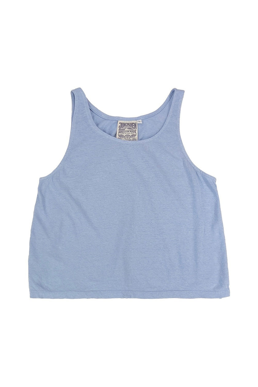 Jungmaven Cropped Tank - Coastal Blue