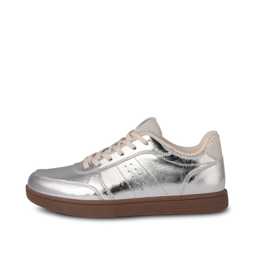 Woden Bjork Sneaker - Silver Metalic