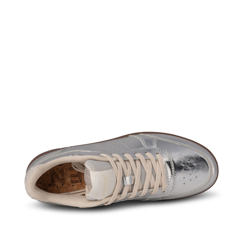 Woden Bjork Sneaker - Silver Metalic