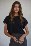 By Together Basic Crop Tee - Black
