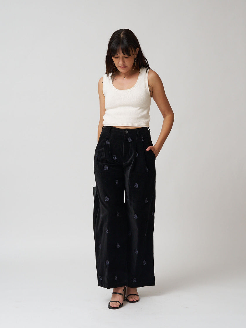 Velvet Underground Pepe Pant - Nero