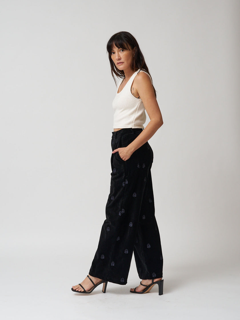 Velvet Underground Pepe Pant - Nero