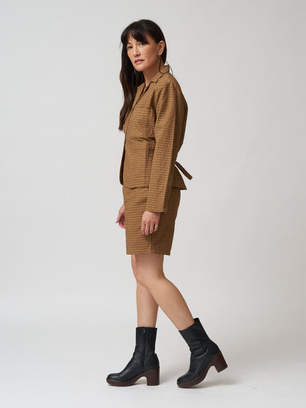Mundaka Hemp Shorts - Cafe