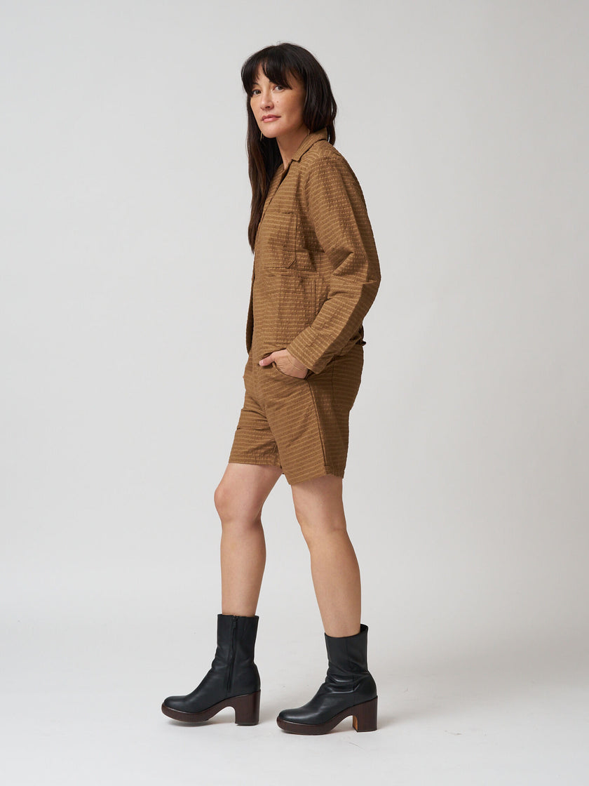 Mundaka Hemp Shorts - Cafe