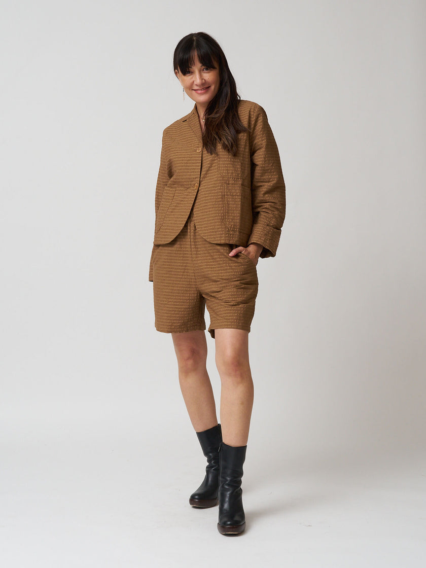 Mundaka Hemp Shorts - Cafe