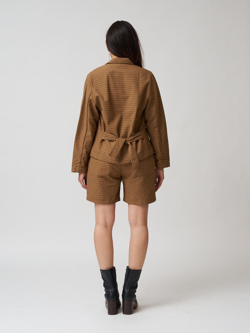 Mundaka Hemp Shorts - Cafe