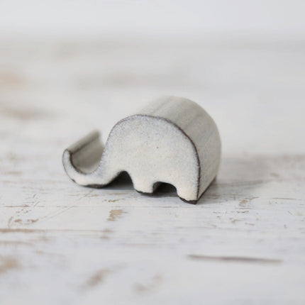 Gravesco Handmade Pottery Elephant Card/Phone Holder