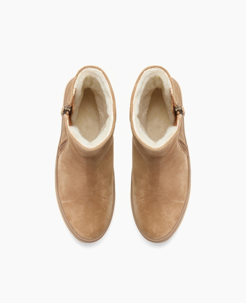 Coclico Freddy Shearling Boot - Tobacco Suede