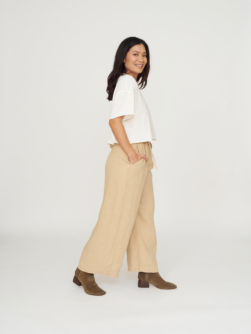 By Together Lightweight Crop Tee - White