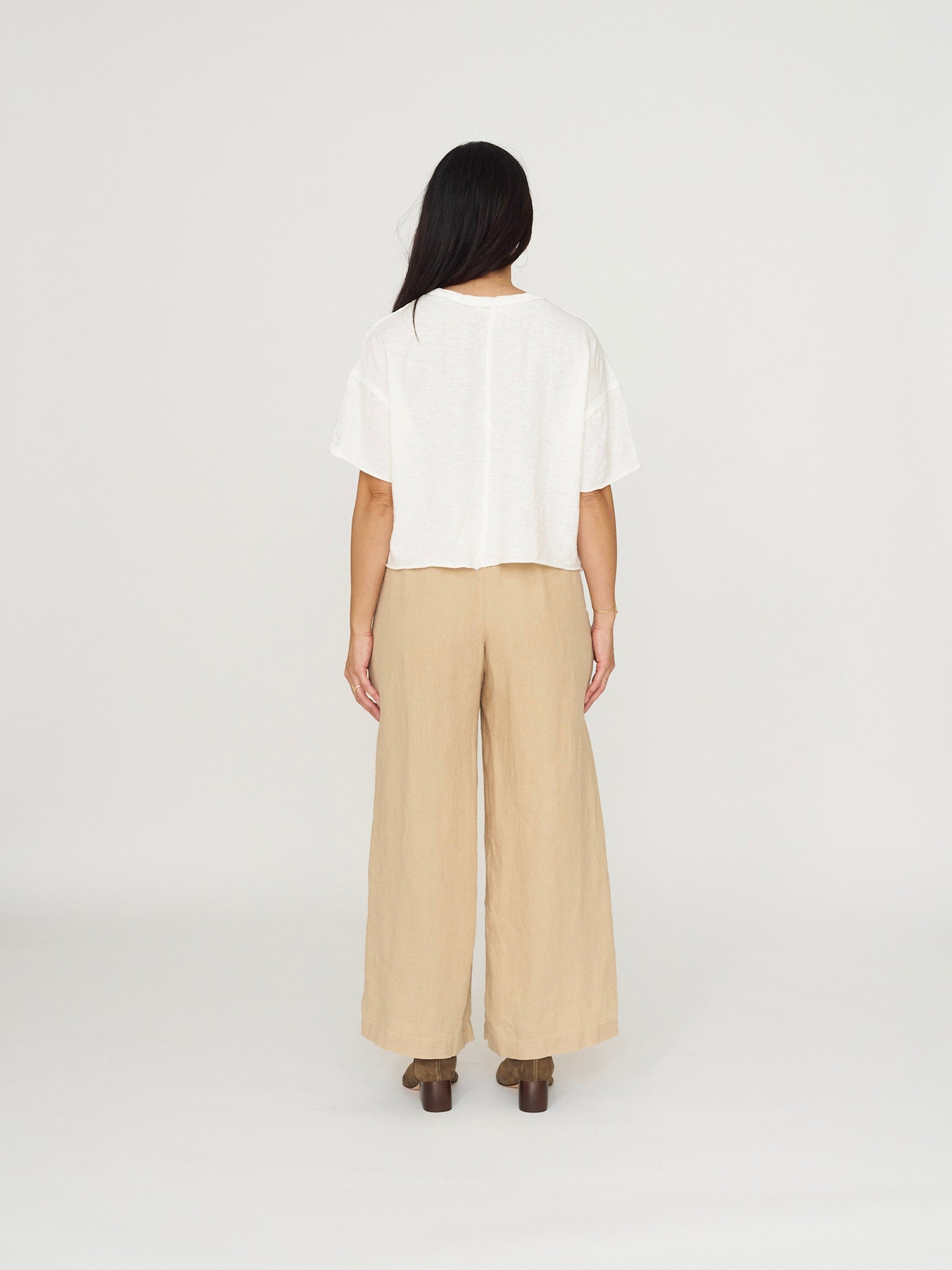 By Together Lightweight Crop Tee - White