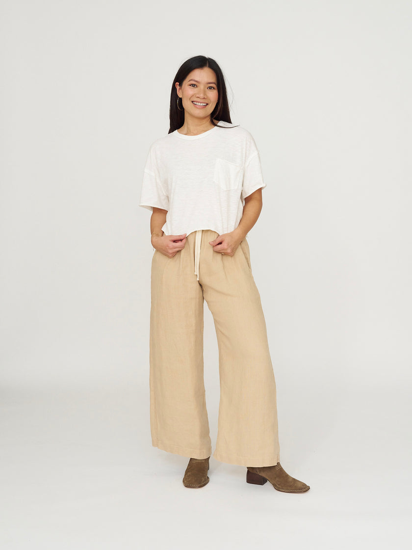 By Together Lightweight Crop Tee - White