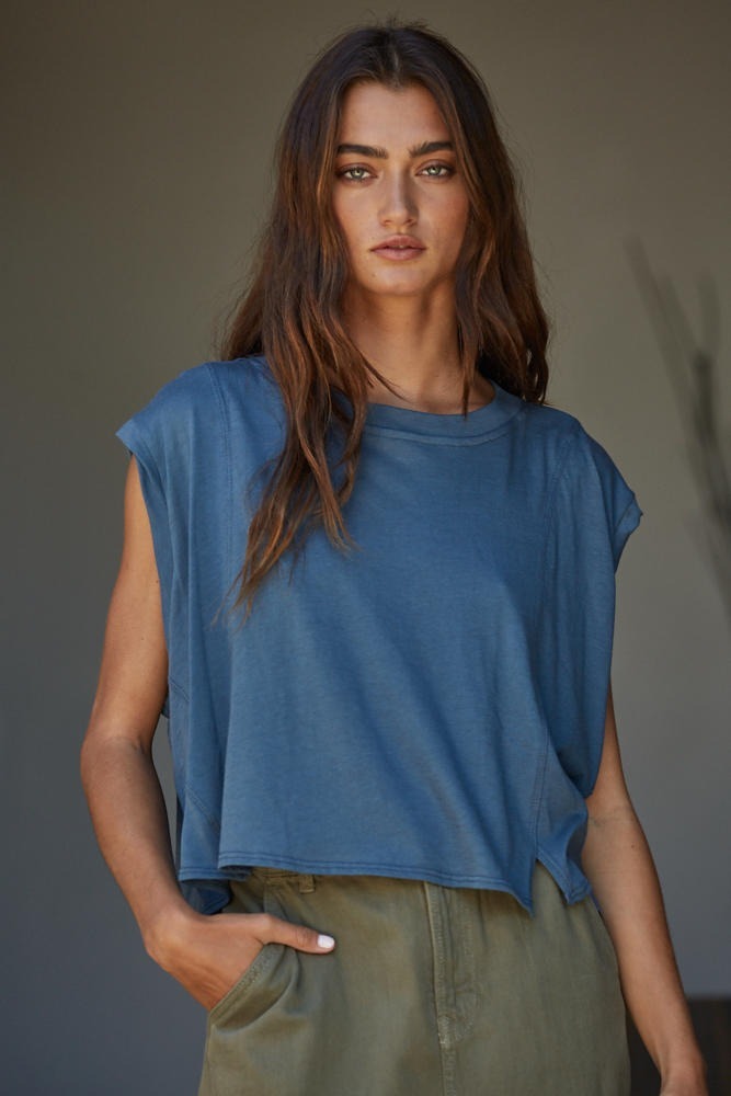 By Together Ultralight Swing Tee with Seam Detail - 3 Colors