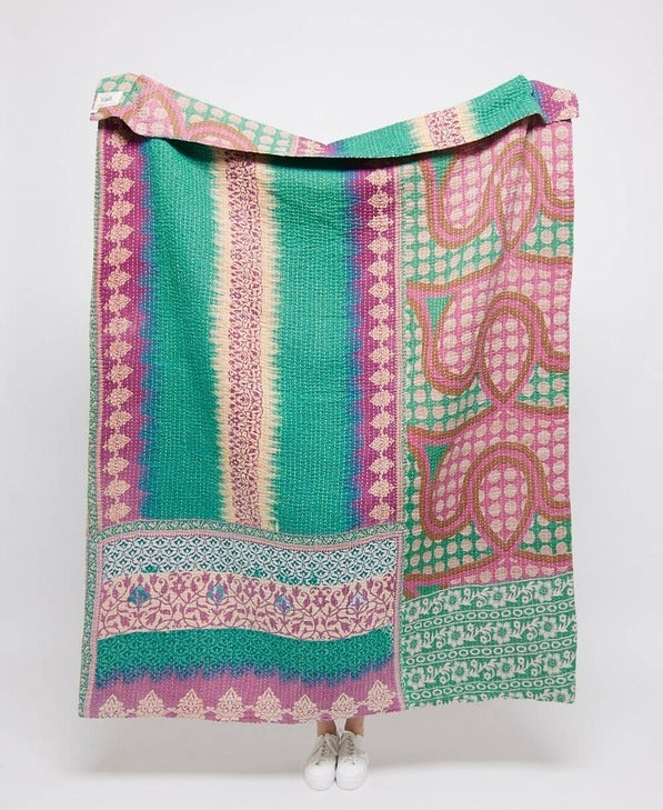 Anchal Kantha Quilt Throw - Various Unique Designs