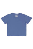 Jungmaven Cropped Ojai Tee - Coastal Blue