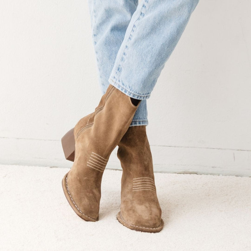 **BACK IN STOCK** Either/Or The West Boot - Moss