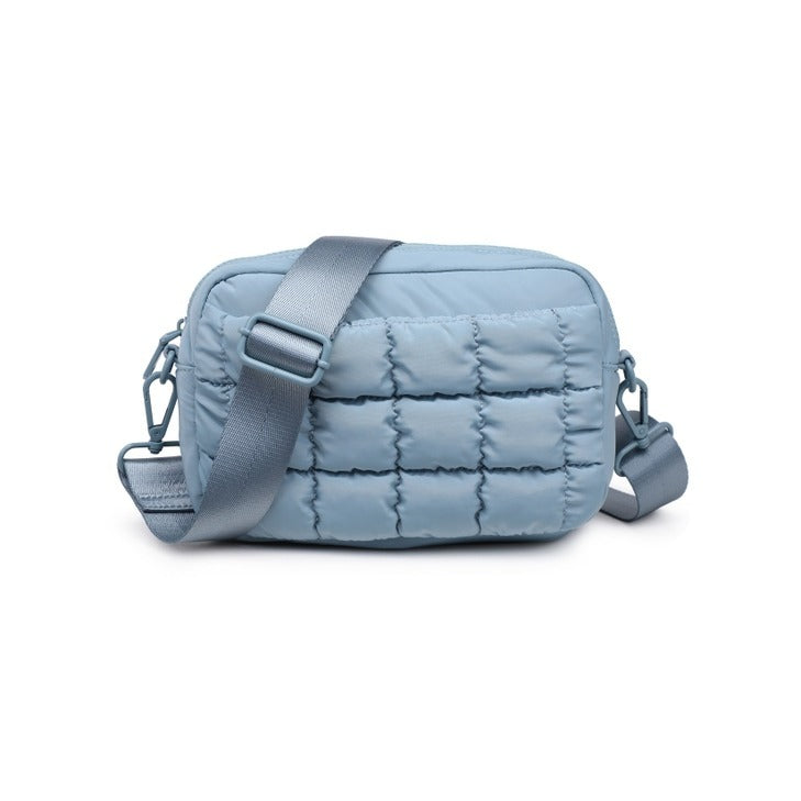 Sol & Selene Inspiration Quilted Recycled Nylon Crossbody - Black