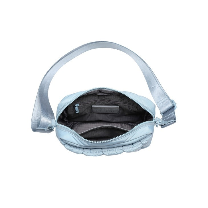 Sol & Selene Inspiration Quilted Recycled Nylon Crossbody - Black