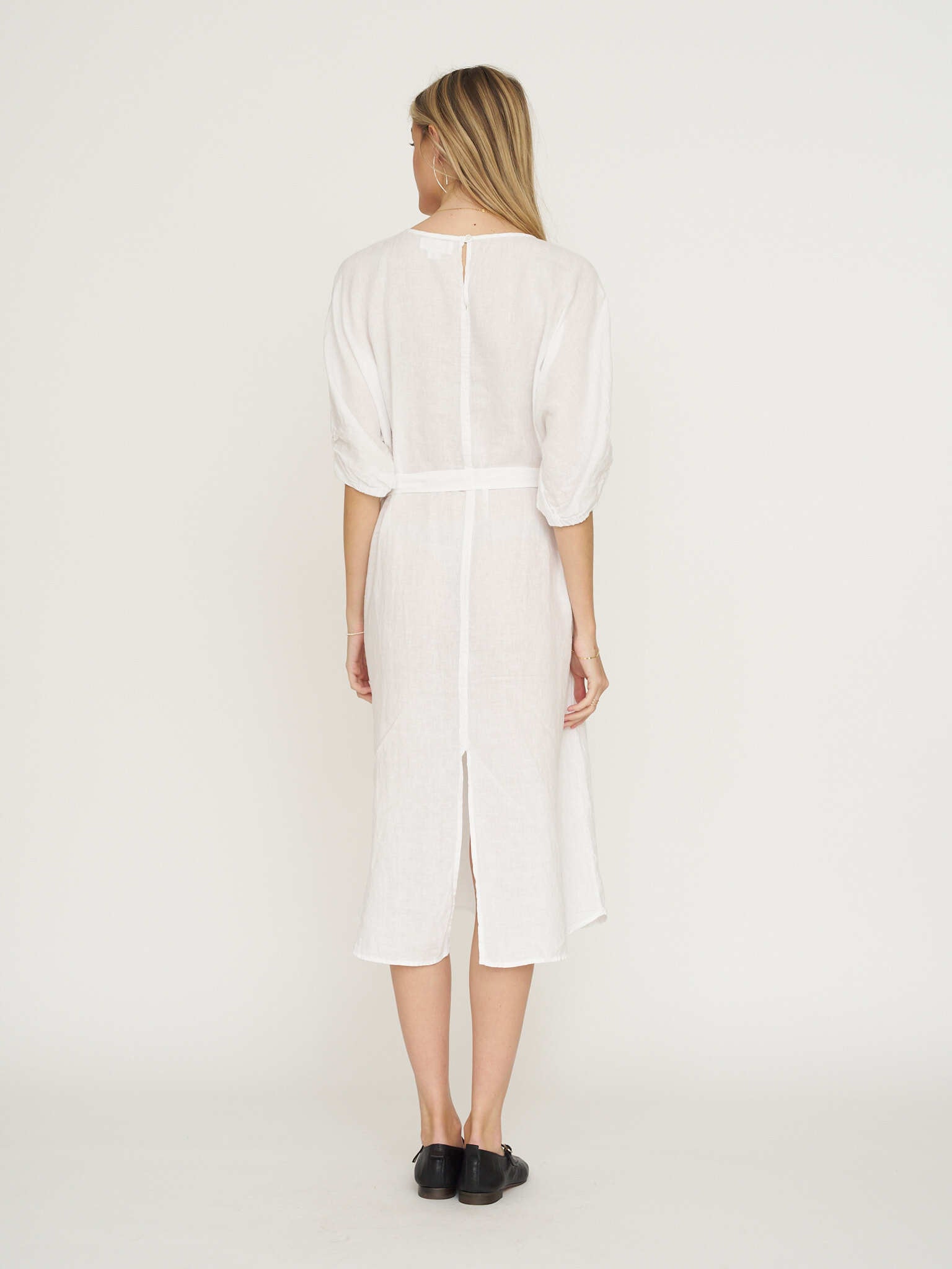 Velvet by G&S Linen Carmen Dress - White