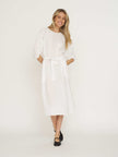 Linen Carmen Dress - White