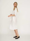 Linen Carmen Dress - White