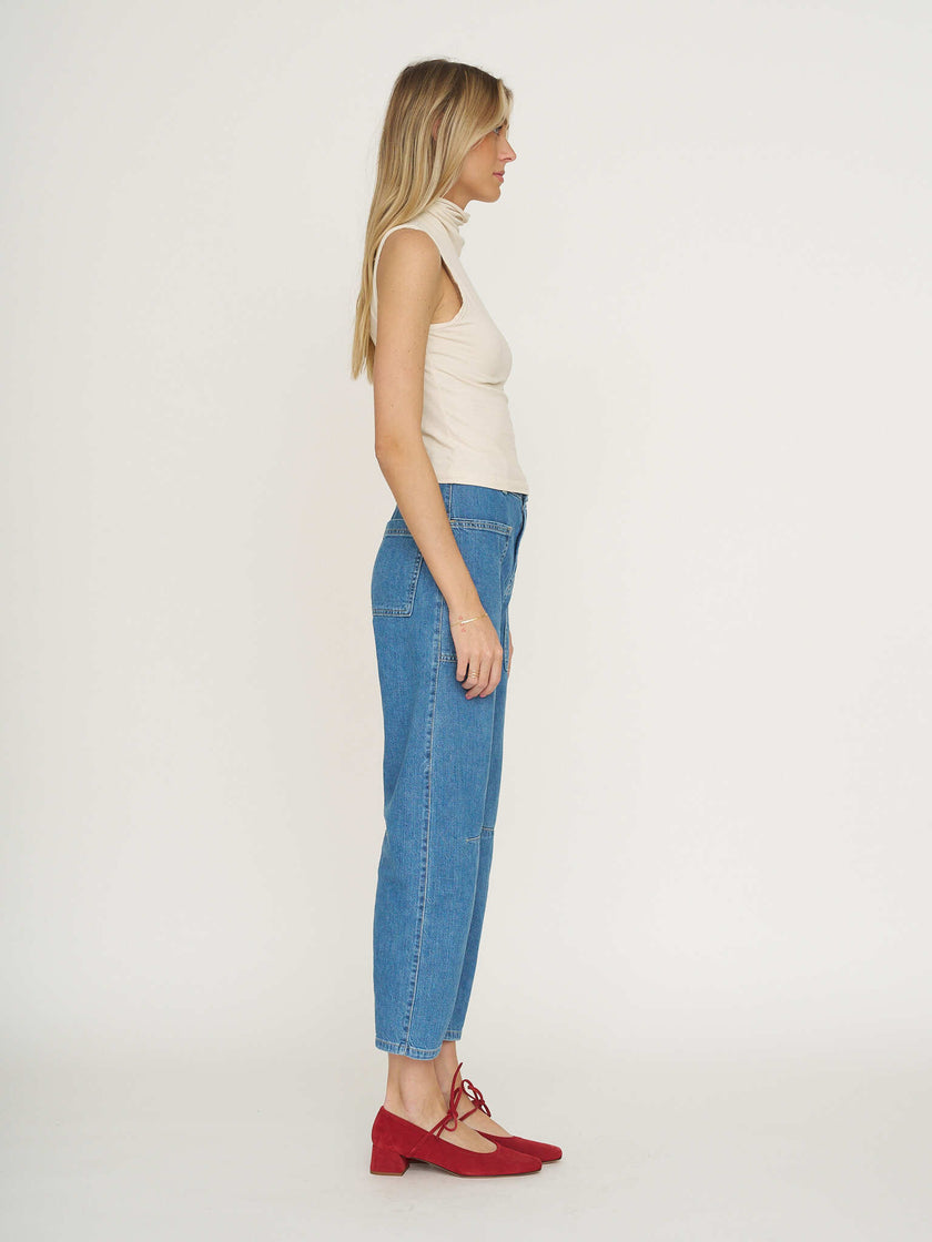 Asher Tessa Turtleneck Tank - Bone