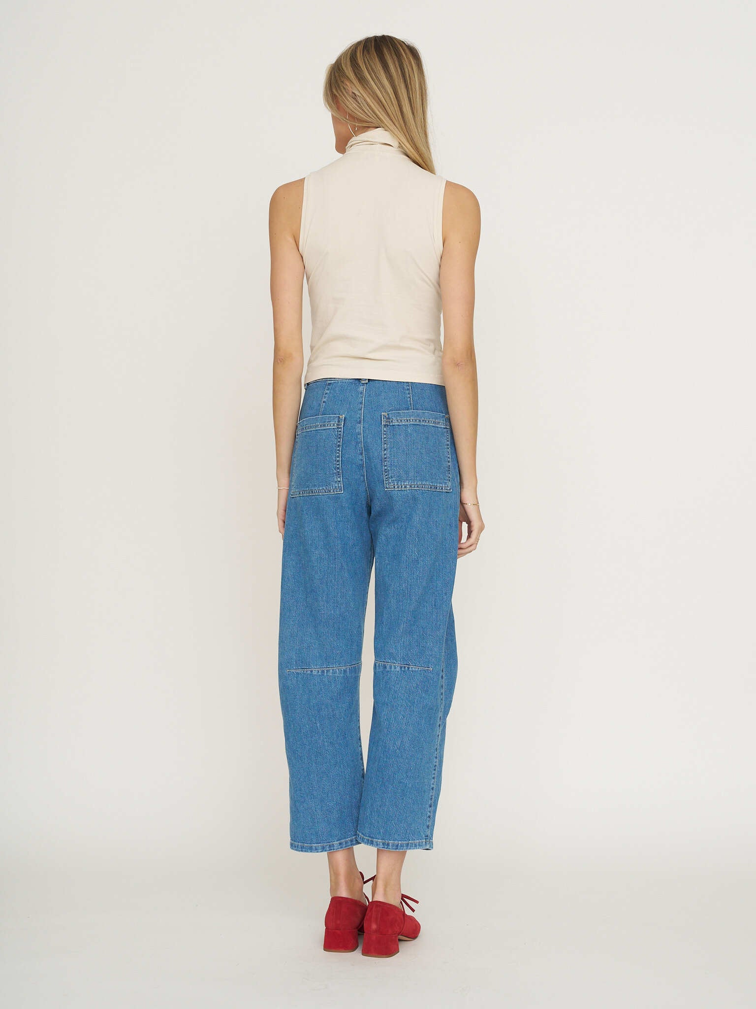 Asher Tessa Turtleneck Tank - Bone