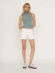 Asher Tessa Turtleneck Tank - Ocean