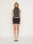 Asher Tessa Turtleneck Tank - Vintage Black