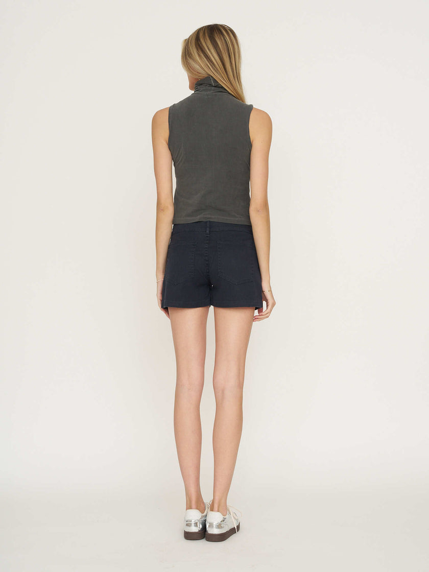Asher Tessa Turtleneck Tank - Vintage Black