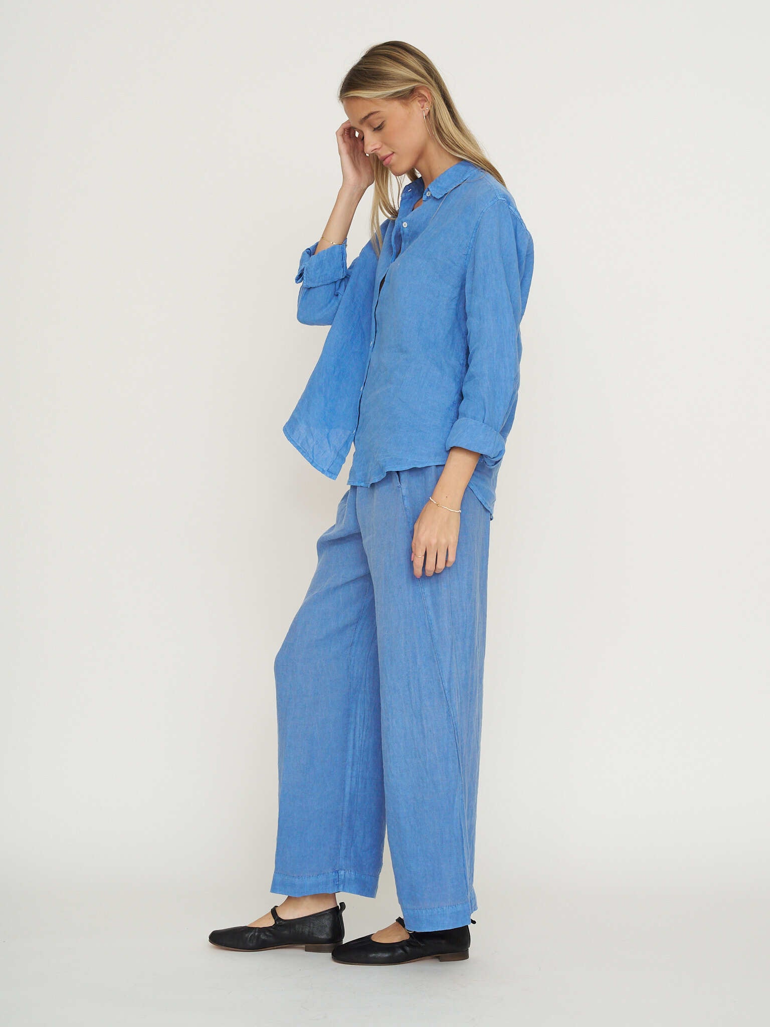 Velvet with Cleo Wade: Sisi Button Down - Chambray