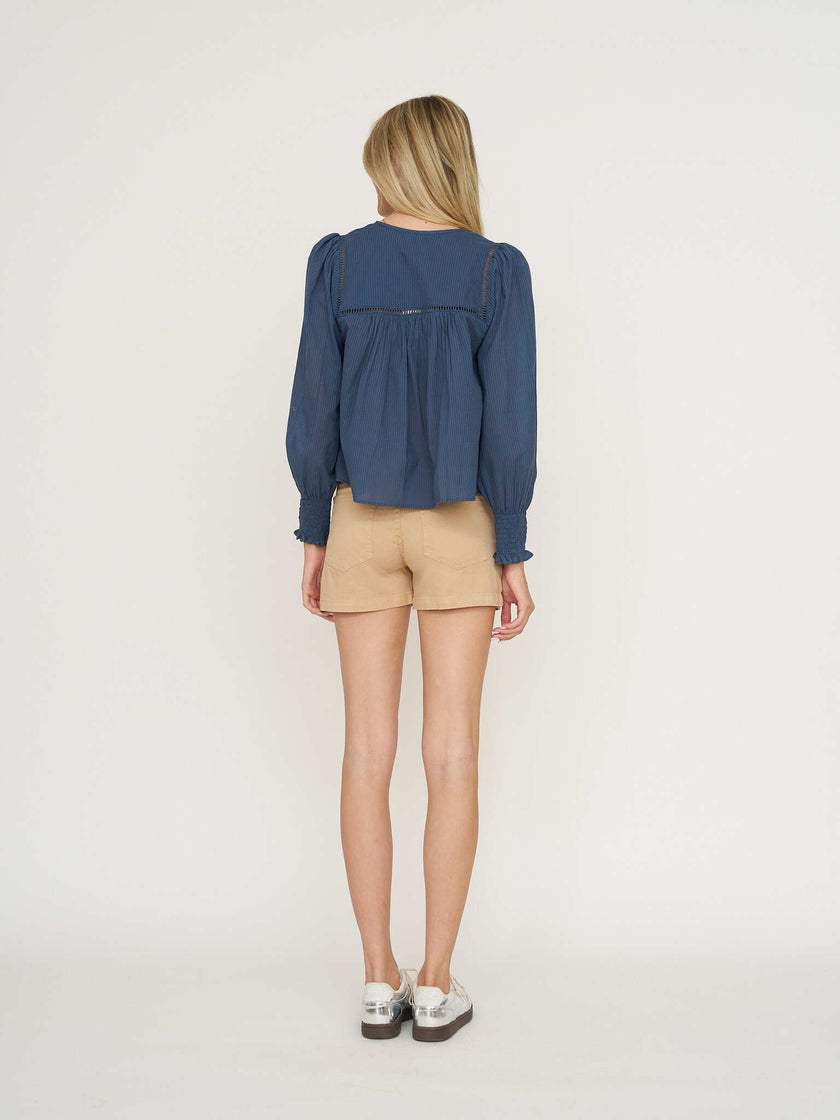 Emerson Fry Isla Long Sleeve - Blue Indigo