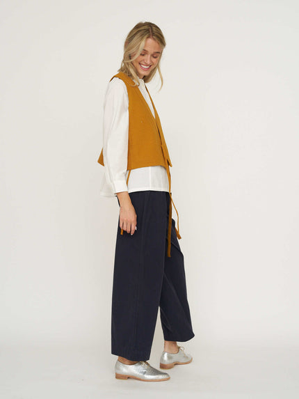 TOAST Raised Stripe Cotton Poplin Shirt - Paper White