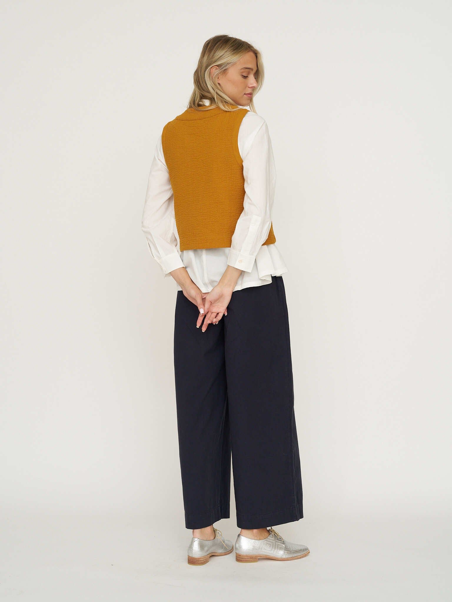 TOAST Raised Stripe Cotton Poplin Shirt - Paper White