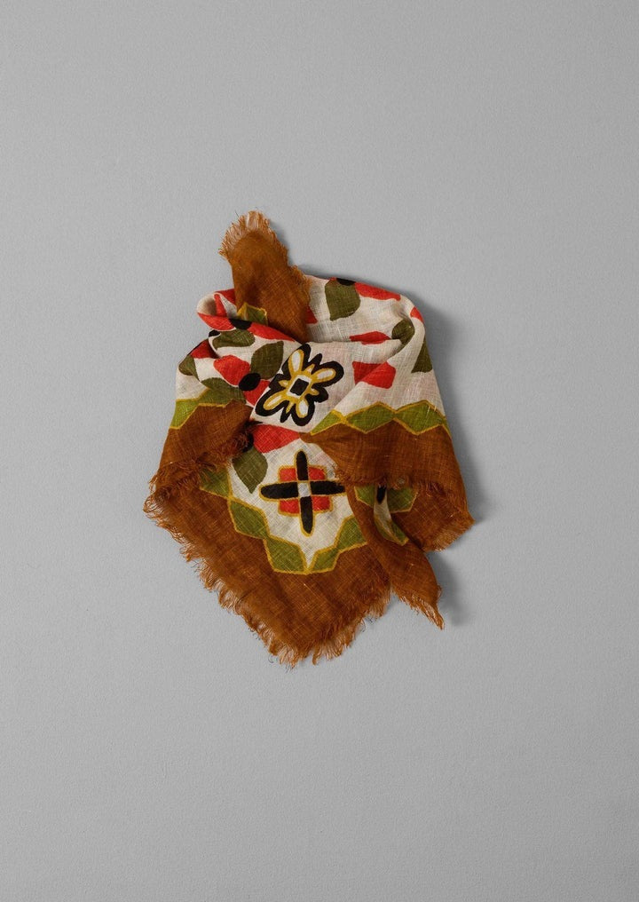 TOAST Folk Floral Print Linen Bandana