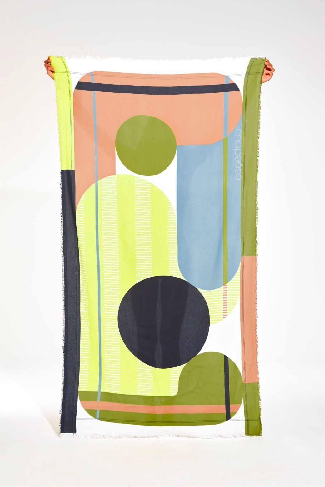 Mapoesie 100% Organic Cotton Abstract Beach Towel