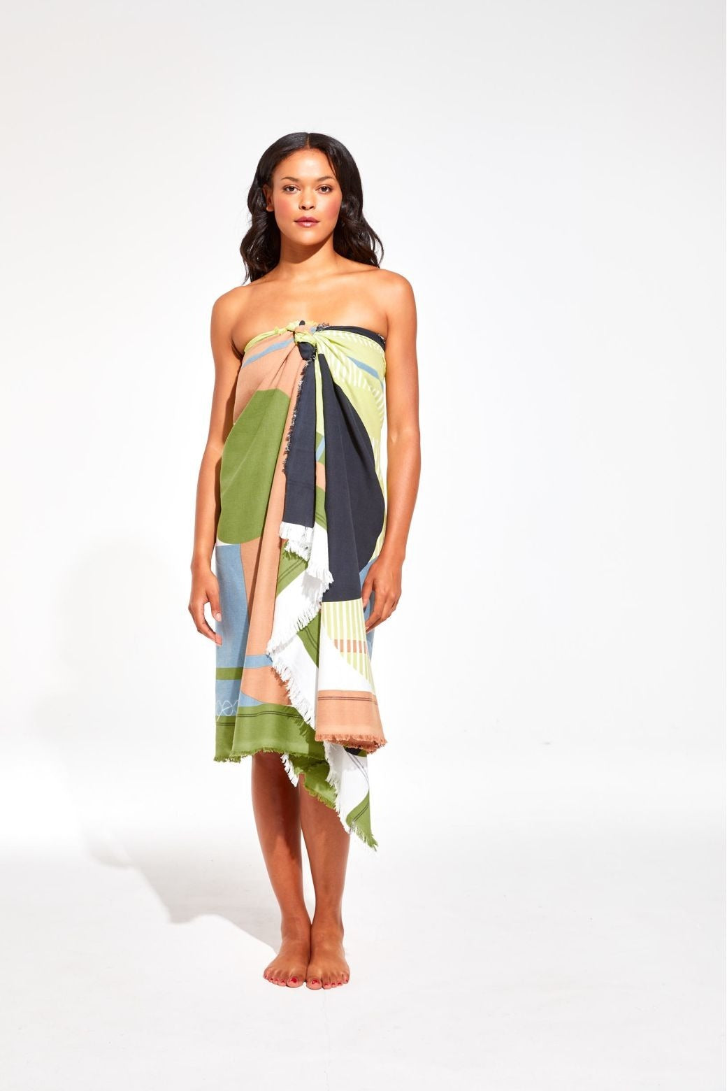 Mapoesie 100% Organic Cotton Abstract Beach Towel