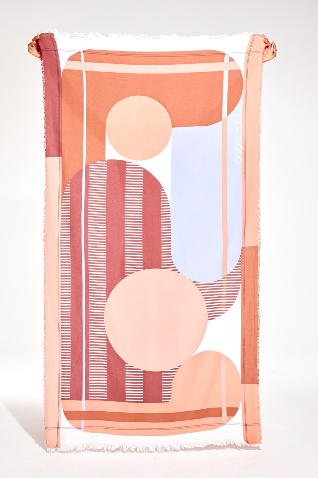 Mapoesie 100% Organic Cotton Abstract Beach Towel