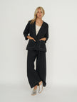 Allison Wonderland Concrete Blazer - Black