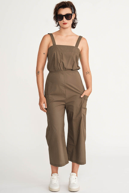 Jennifer Glasgow Dominion Jumpsuit - Khaki