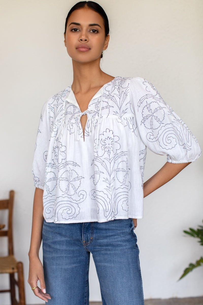 Emerson Fry Puff Isla - Indigo Outline