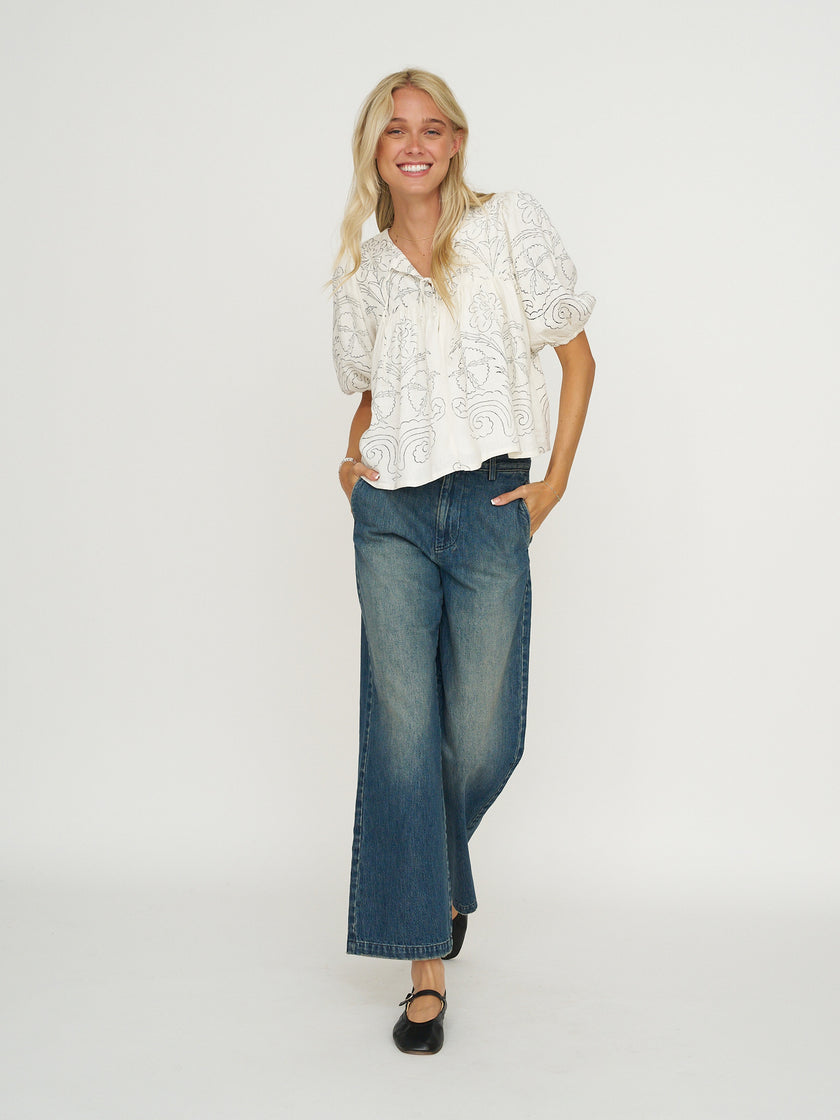 Emerson Fry Puff Isla - Indigo Outline