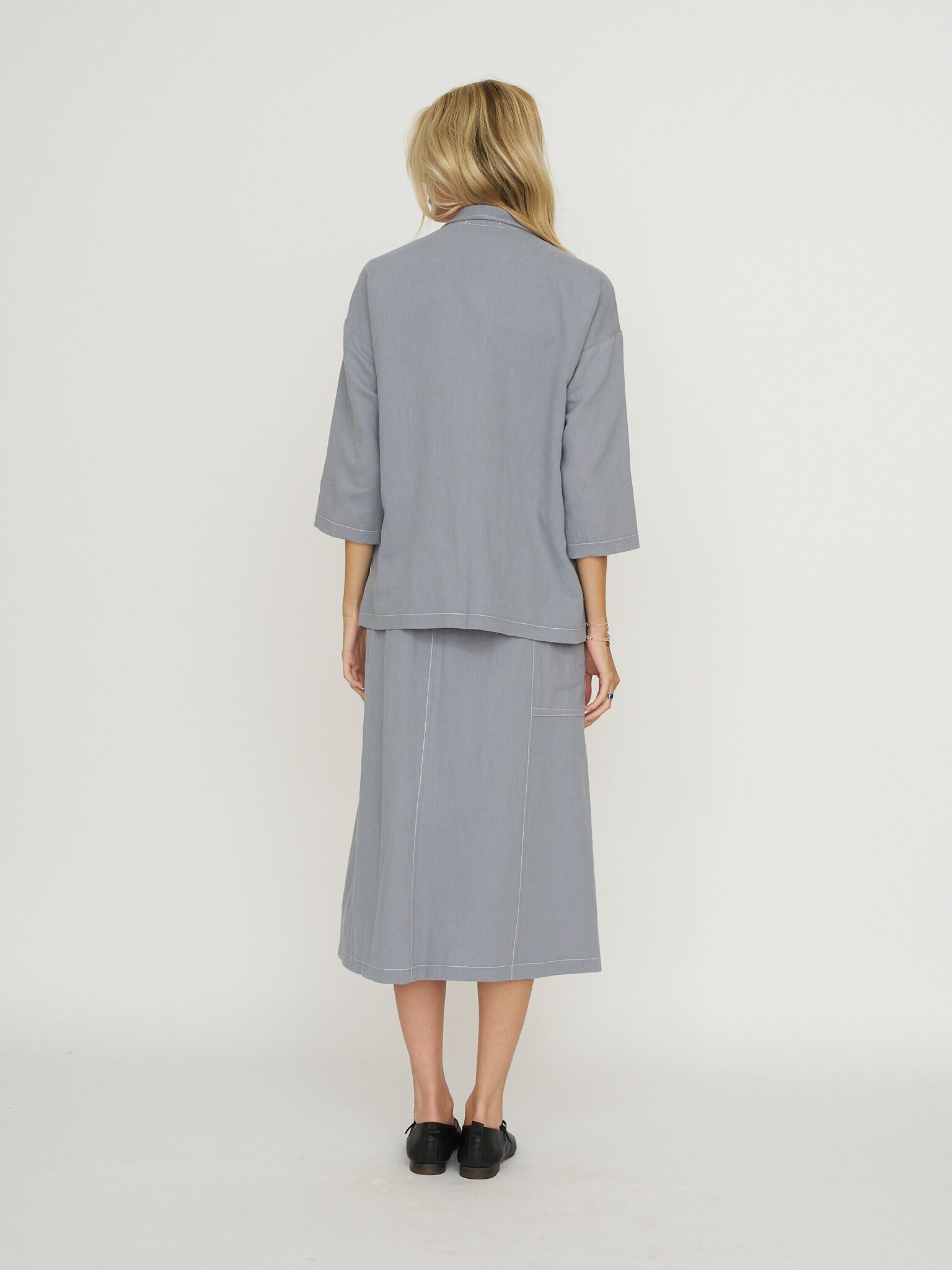 Allison Wonderland Concrete Blazer - Shark