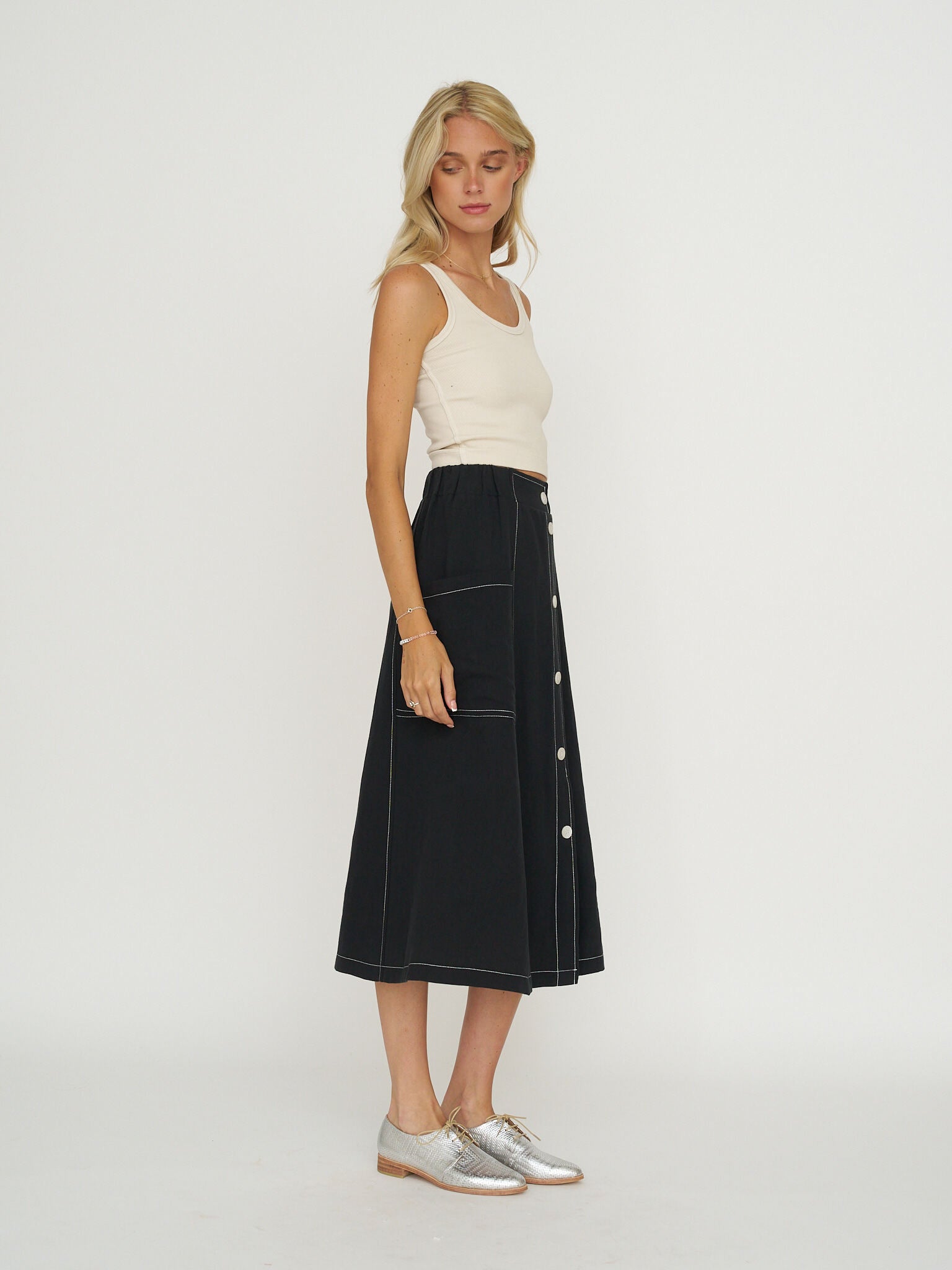 Allison Wonderland Market Skirt - Black