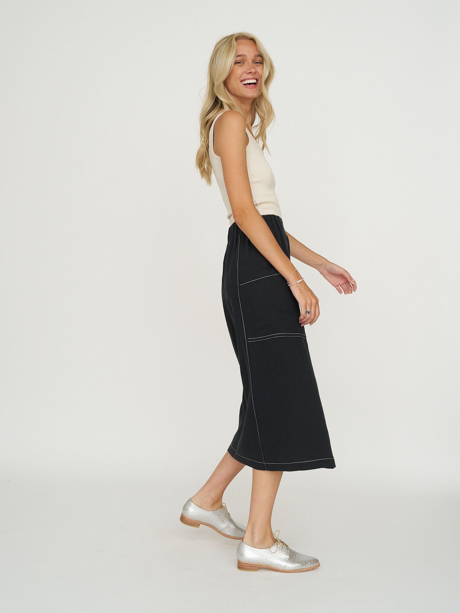 Allison Wonderland Market Skirt - Black