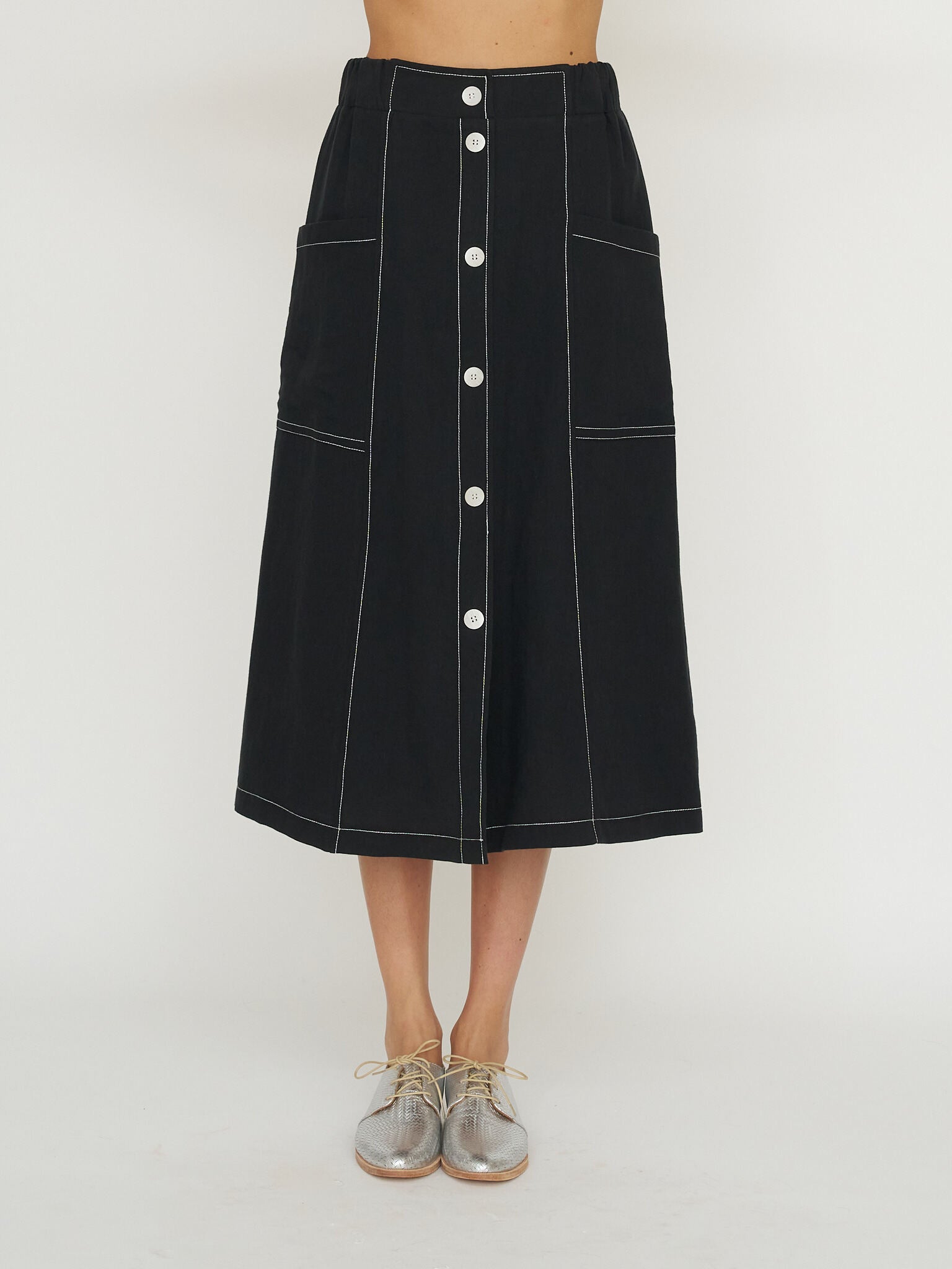 Allison Wonderland Market Skirt - Black