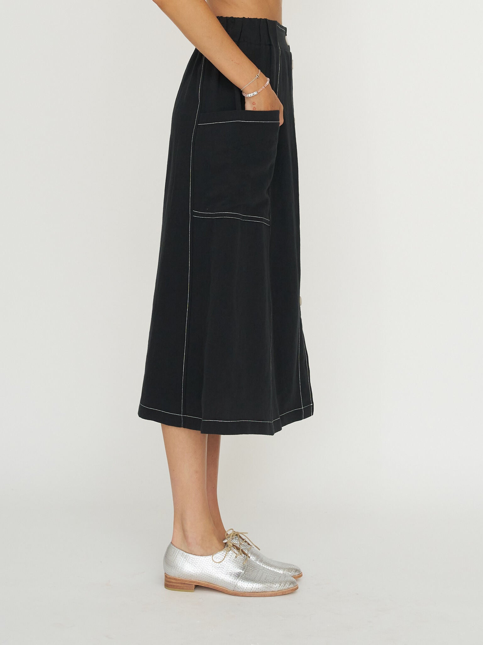 Allison Wonderland Market Skirt - Black