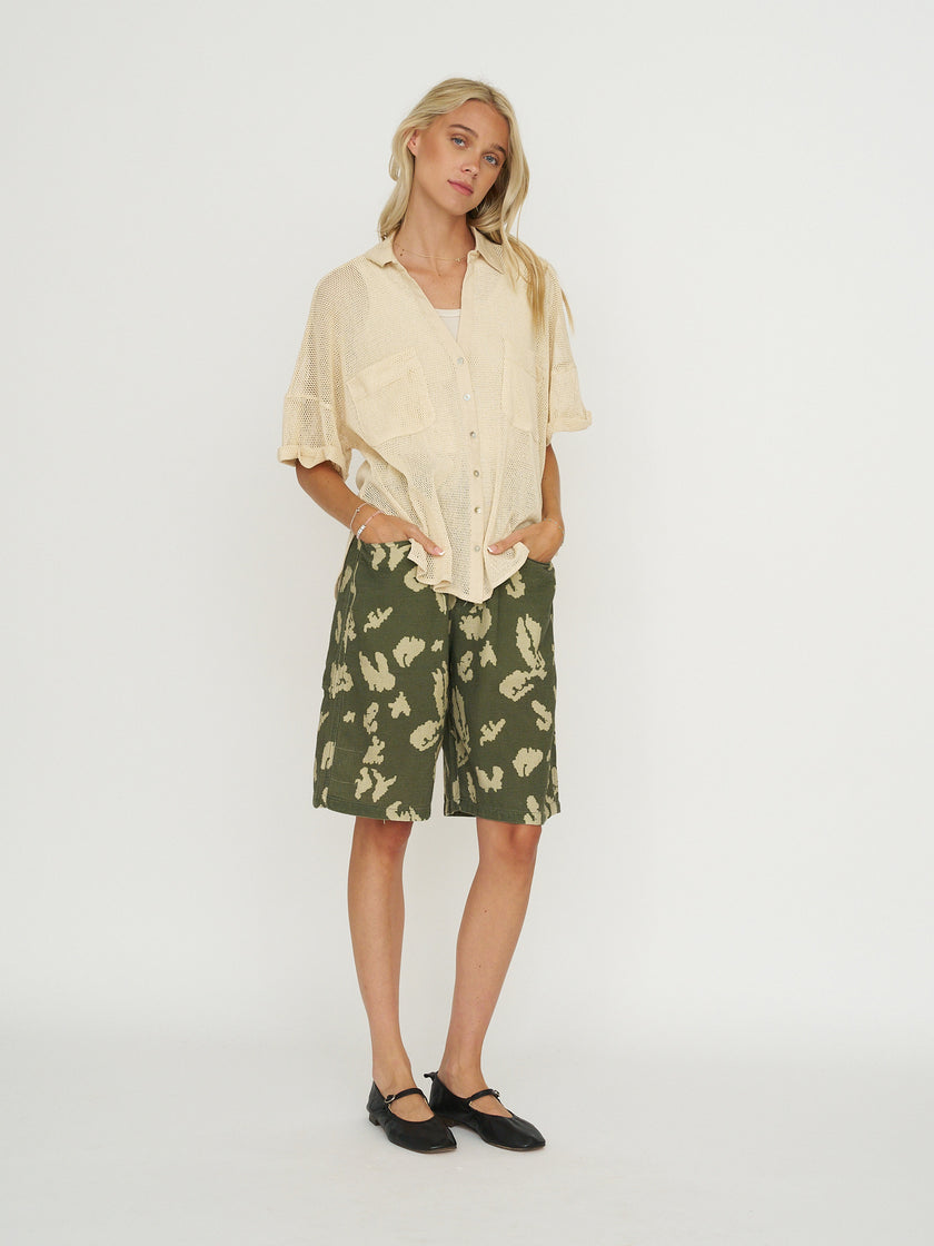 Girls of Dust Bermuda - Cloud Camo Mesh