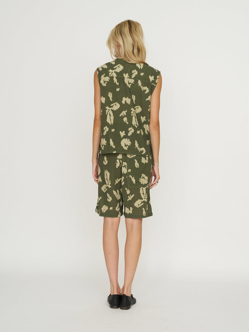 Girls of Dust Tropical Vest - Cloud Camo Mesh