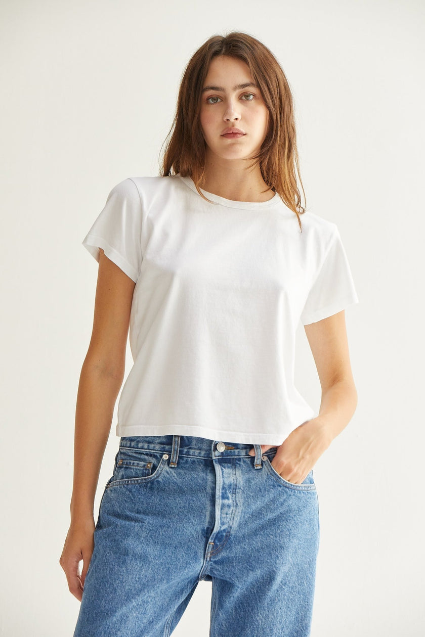 Asher Marielle Boxy Tee - White